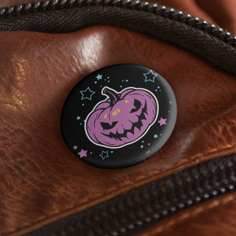 Purple Pumpkin -  Pin Badge