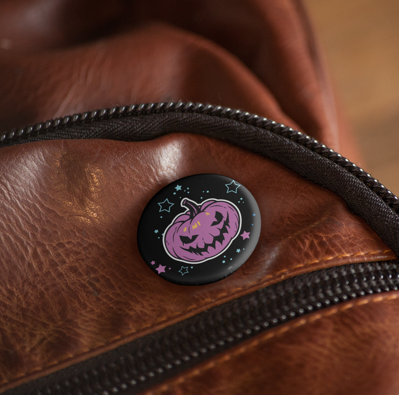 Purple Pumpkin -  Pin Badge