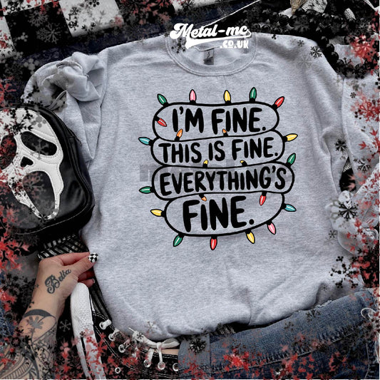 I'm Fine Christmas Sweater