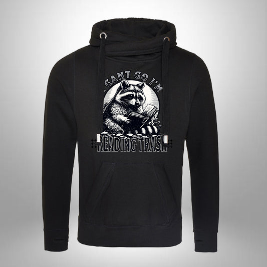 Reading Trash Cross Neck Hoodie