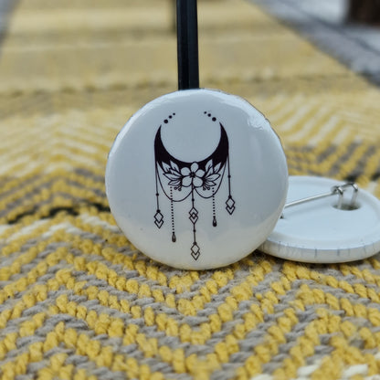 Celestial Moon White - Pin Badge