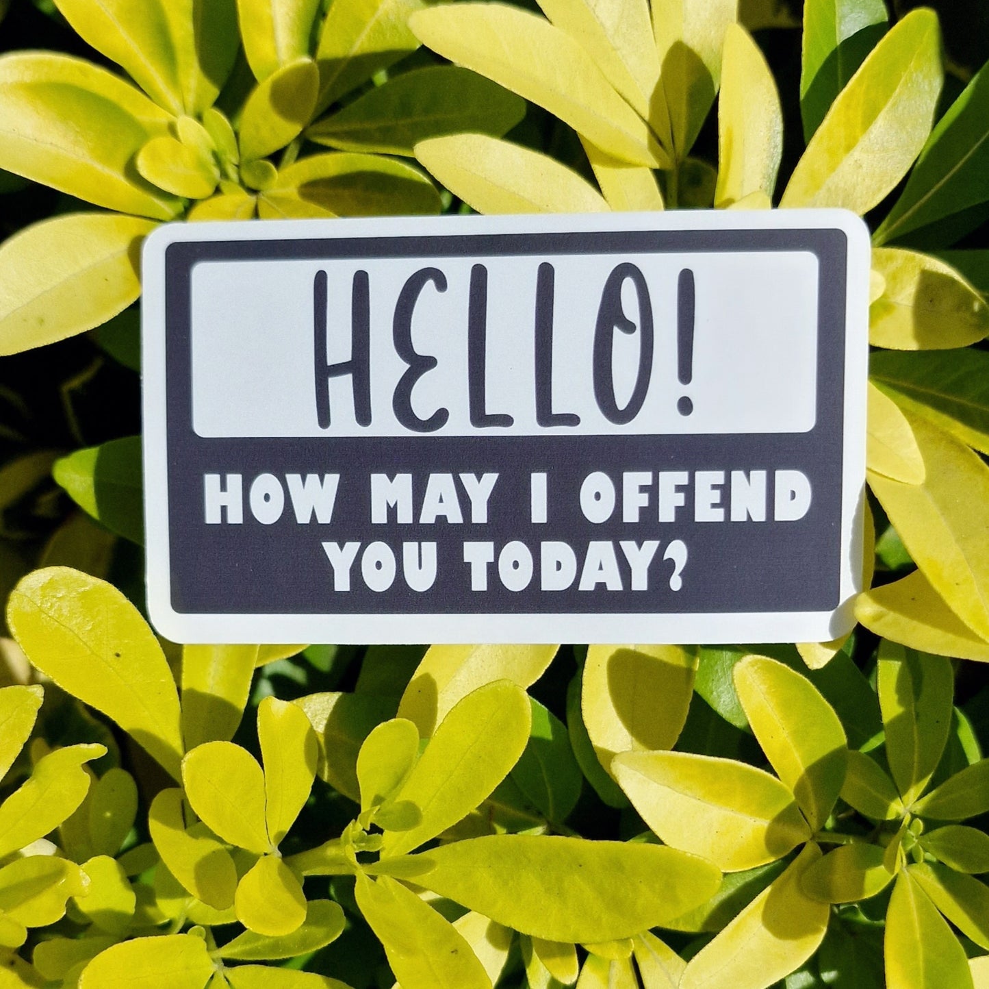 How May I Offend You Vinyl Sticker