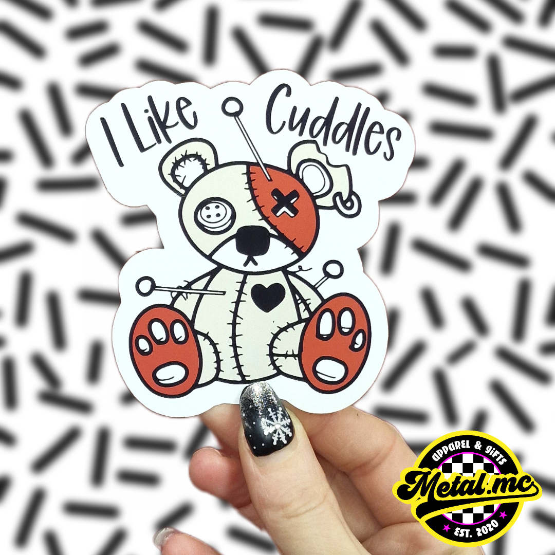 I Like Cuddles Vinyl Sticker