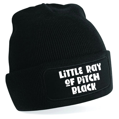 Little Ray Of Pitch Black Beanie Hat