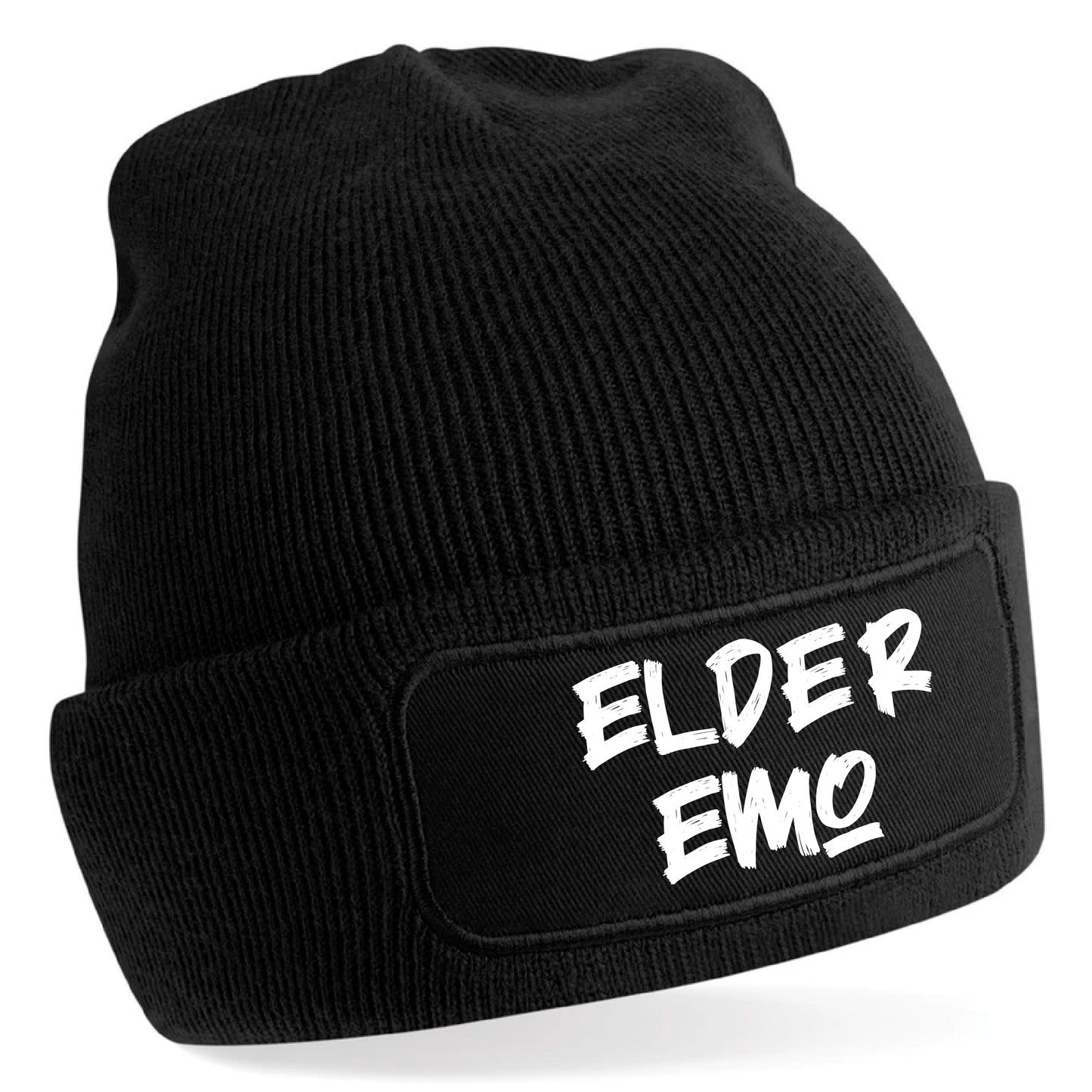 Elder Emo Patch Beanie Hat