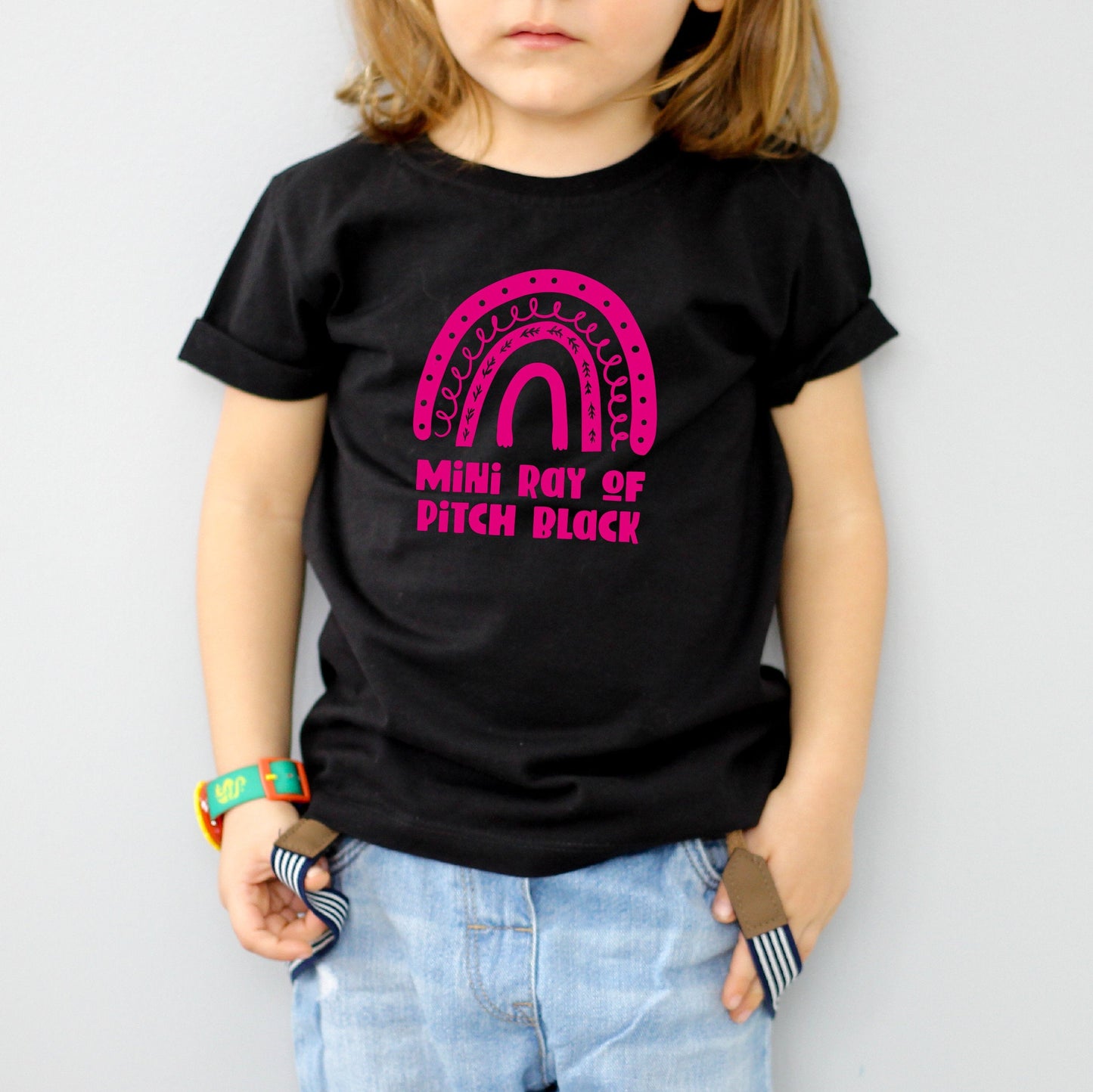 Mini Ray of Pitch Black -  Kids T-shirt