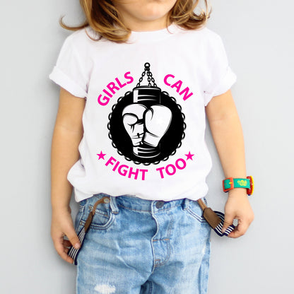 Girls Can Fight Too - Kids T-shirt