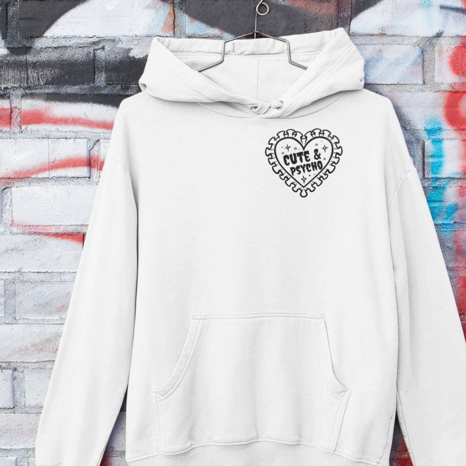 Cute & Psycho Overhead Hoodie