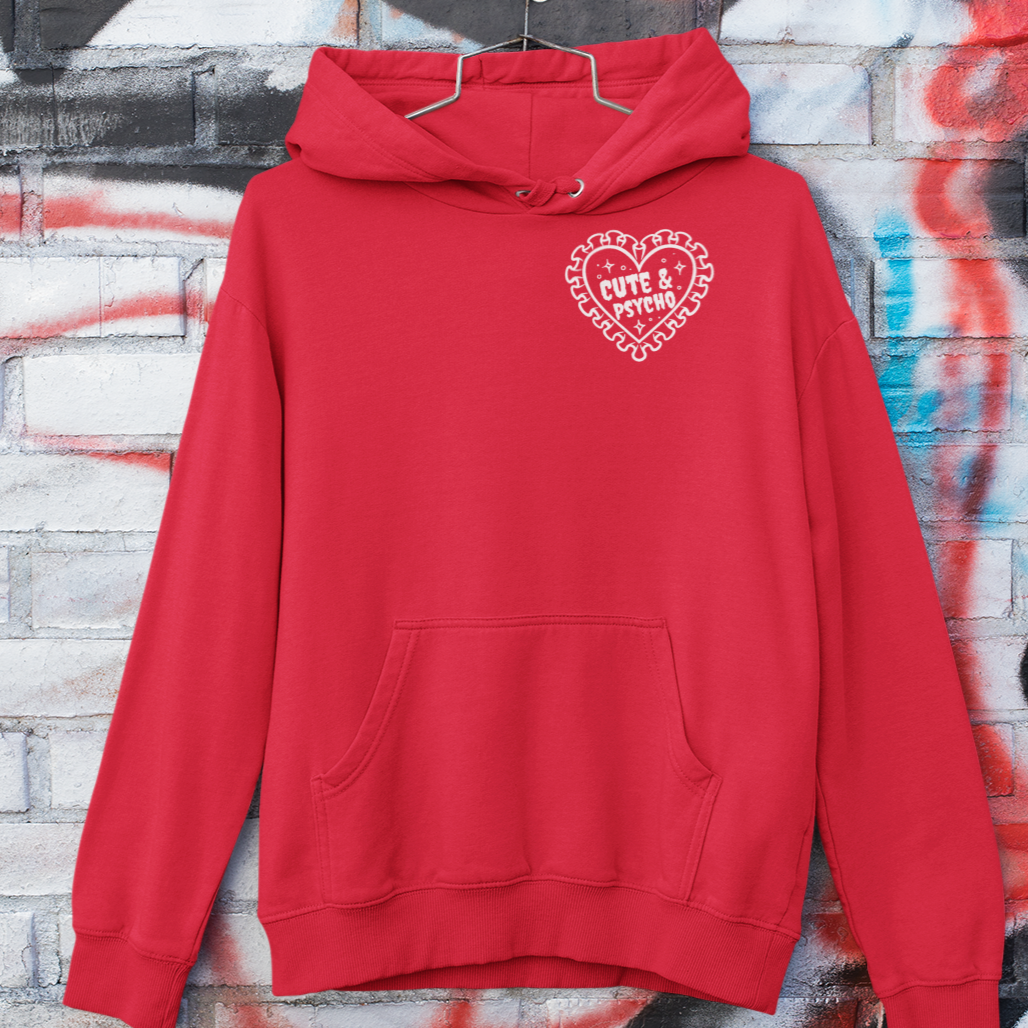 Cute & Psycho Overhead Hoodie