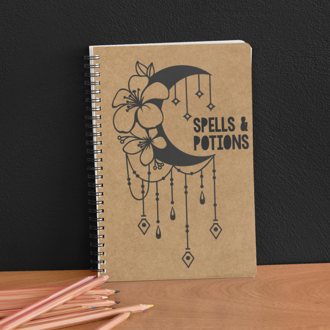 Spells & Potions Kraft Notebook