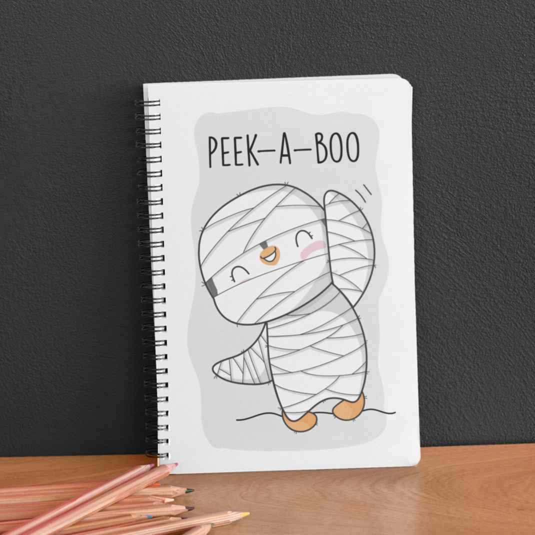 Peek-A-Boo Penguin Notebook