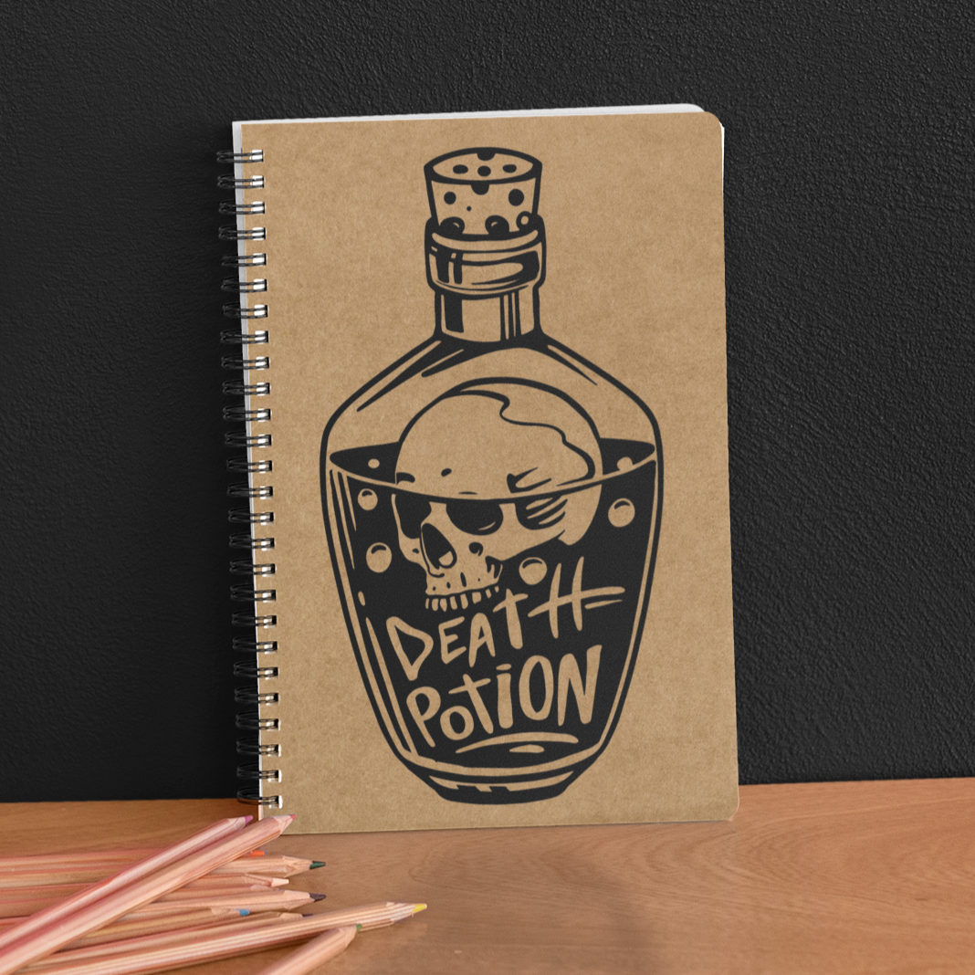 Death Potion Kraft Notebook