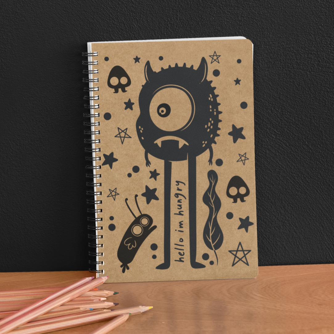 Hungry Monster Kraft Notebook