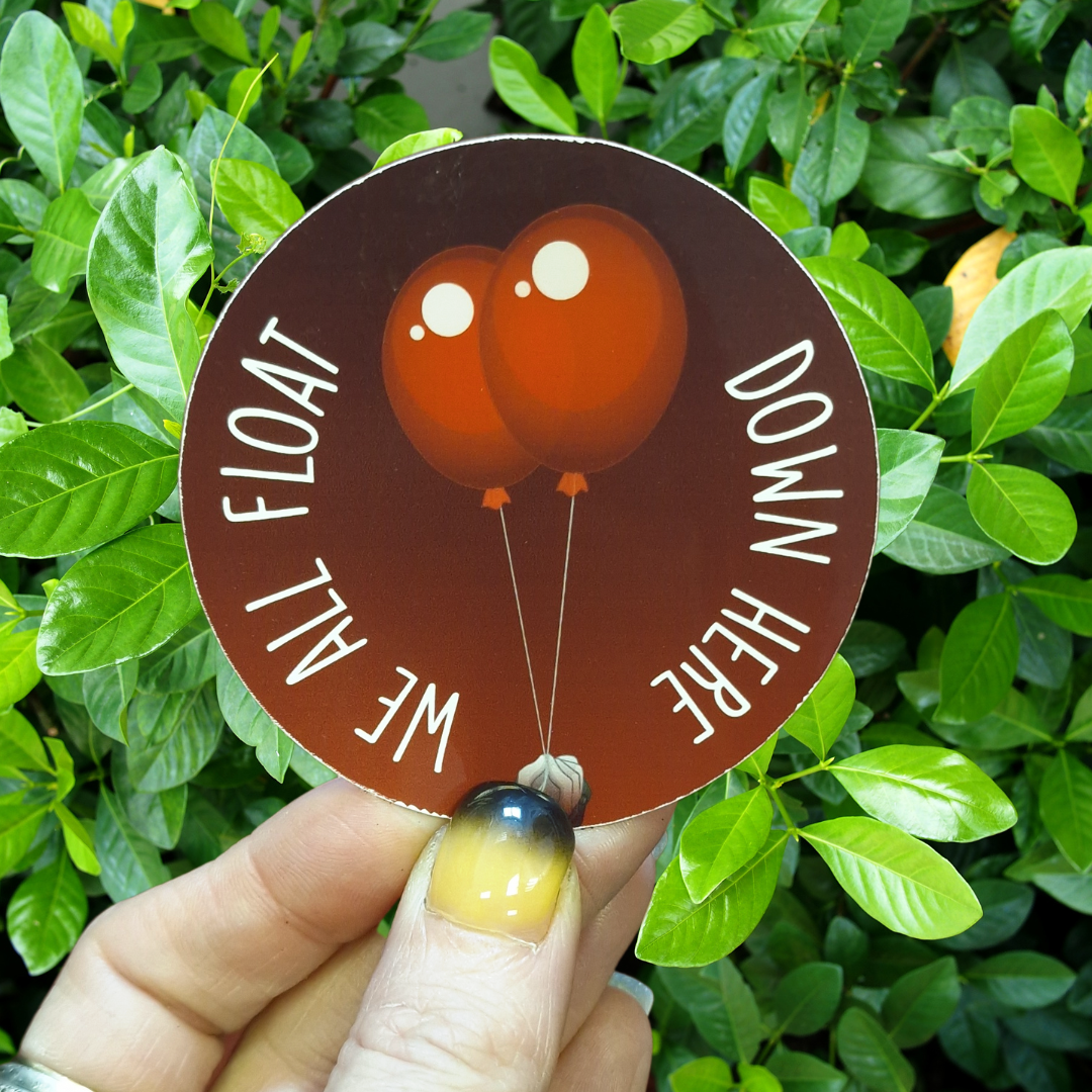 We All Float Vinyl Sticker