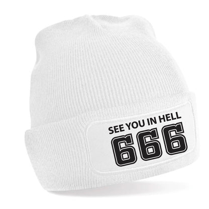 See You In Hell Beanie Hat